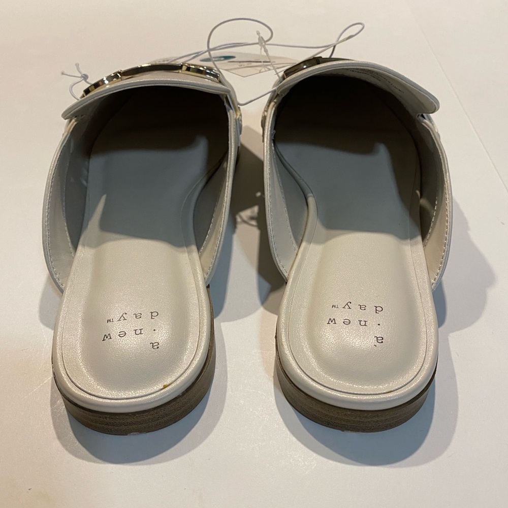 A New Day Womens SZ 10 Sandy Bone Slip On Mules New Shoes - Picture 5 of 12